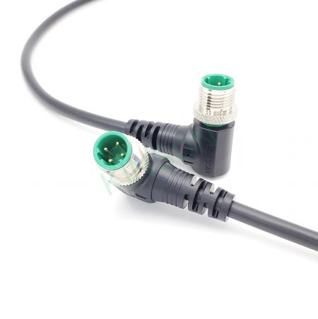 M12 D-coded 线端防水连接器 - 防水IP68 M12 D-Code 编码电缆线皆通过气密测试及电缆线耐弯曲测试，以确保质量。